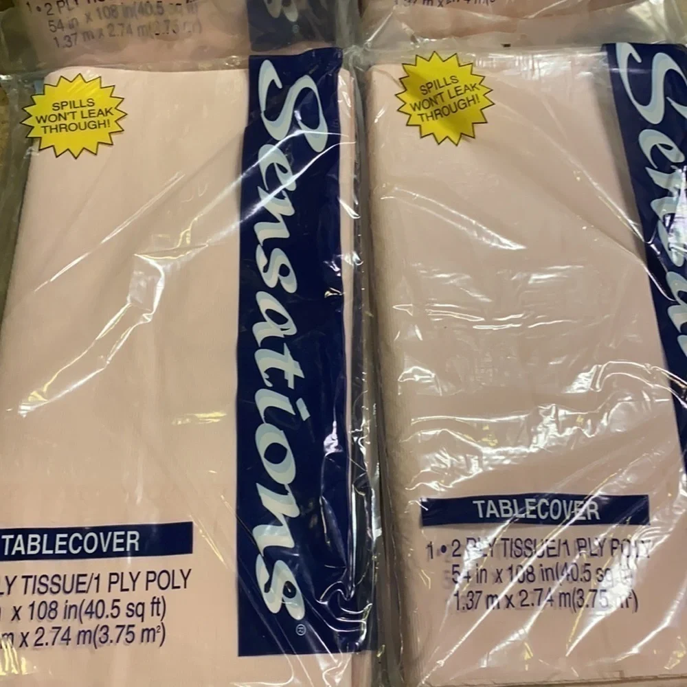 BUNDLE of 8 Sensations Table Covers Events Feast Barbecue Tablecloths